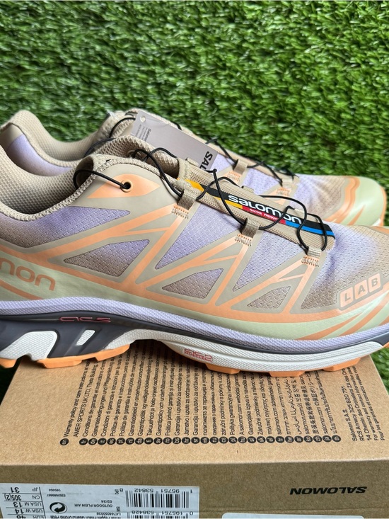 13 - Salomon XT-6 Shoes Sneakers New Hiking Walking Skyline Pepper Peach Orchid main image 6